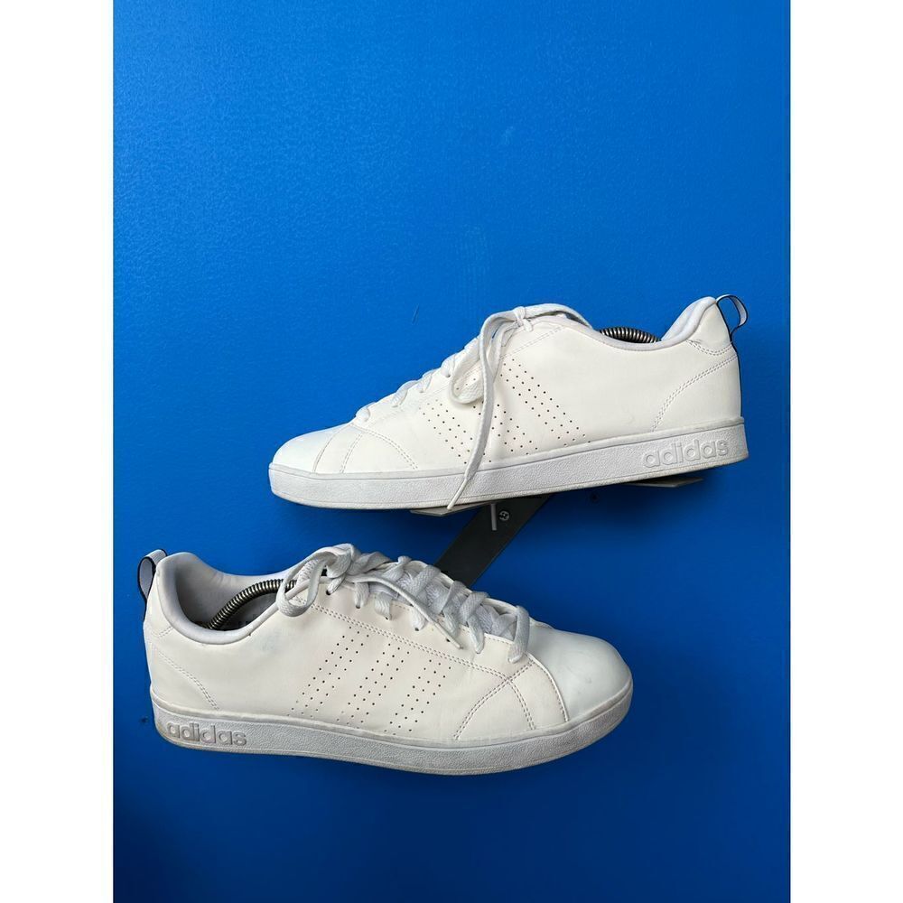 Adidas Mens Advantage Clean VS F76598 White Running Shoes Sneakers Size 11